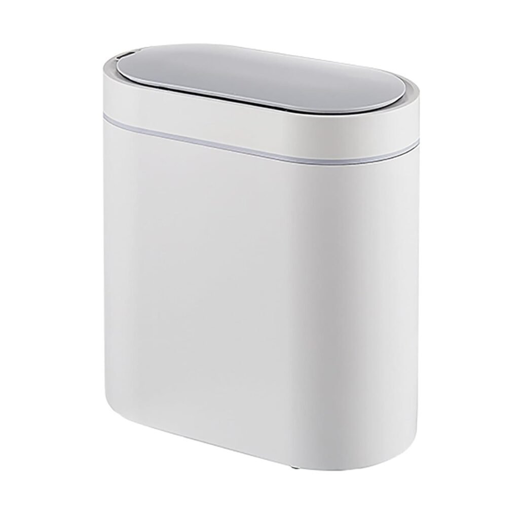 premium bathroom essentials automatic trash bin