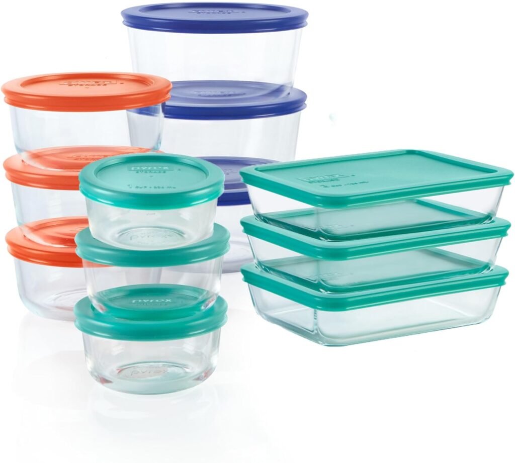 pyrex simply store glass food containers premium kitchen essentials