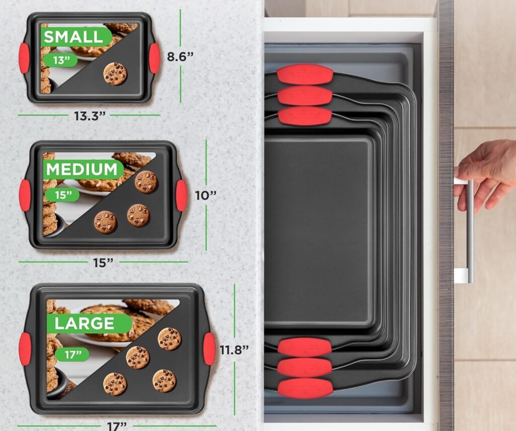 Non stick baking trays kitchen essentials